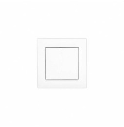FARO - Interruptor 55 2 teclas (4 canales) blanco