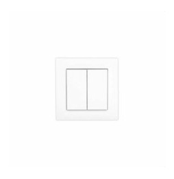 FARO - Interruptor 55 2 teclas (4 canales) blanco