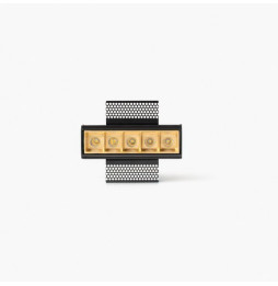 FARO - Empotrable TROOP 5x2W TRIMLESS 48° 3000K CRI90 oro