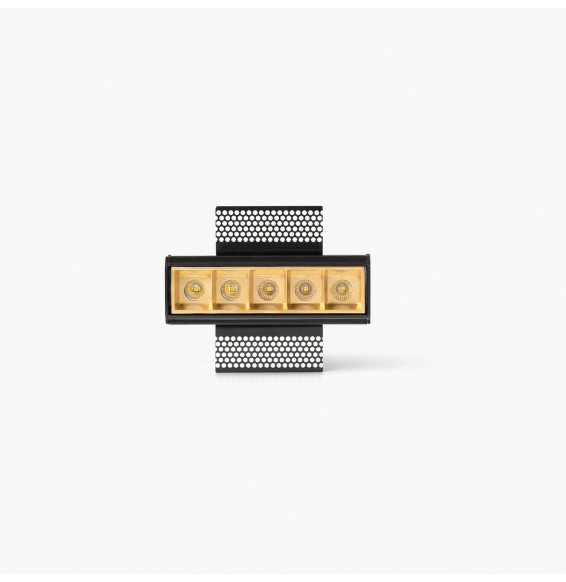 FARO - Empotrable TROOP 5x2W TRIMLESS 15° 2700K CRI90 oro