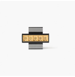 FARO - Empotrable TROOP 5x2W TRIMLESS 15° 2700K CRI90 oro