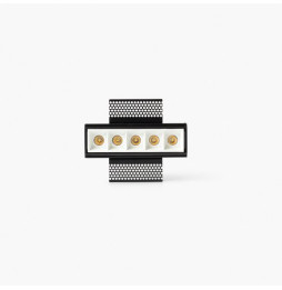 FARO - Empotrable TROOP 5x2W TRIMLESS 36° 4000K CRI90 blanco