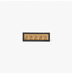 FARO - Empotrable TROOP 5x2W 48° 3000K CRI90 negro / oro