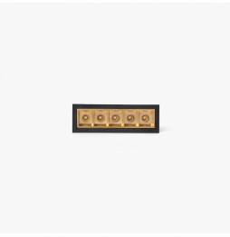 FARO - Empotrable TROOP 5x2W 48° 2700K CRI90 negro / oro