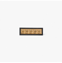 FARO - Empotrable TROOP 5x2W 48° 2700K CRI90 negro / oro