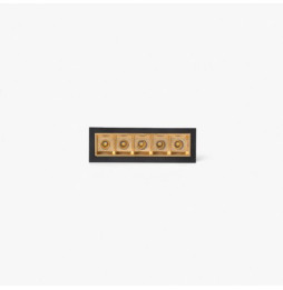 FARO - Empotrable TROOP 5x2W 15° 2700K CRI90 negro / oro