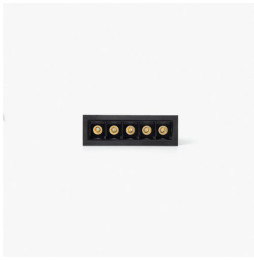 FARO - Empotrable TROOP 5x2W 48° 4000K CRI90 negro / negro