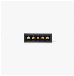 FARO - Empotrable TROOP 5x2W 48° 3000K CRI90 negro / negro