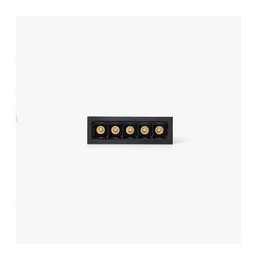 FARO - Empotrable TROOP 5x2W 48° 3000K CRI90 negro / negro