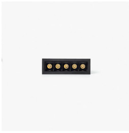 FARO - Empotrable TROOP 5x2W 36° 3000K CRI90 negro / negro