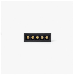 FARO - Empotrable TROOP 5x2W 15° 4000K CRI90 negro / negro