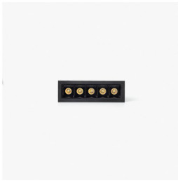 FARO - Empotrable TROOP 5x2W 36° 2700K CRI90 negro / negro