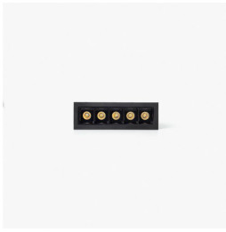 FARO - Empotrable TROOP 5x2W 15° 3000K CRI90 negro / negro