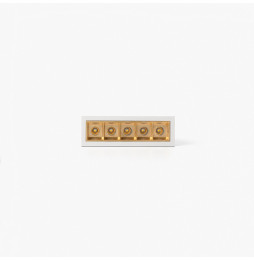 FARO - Empotrable TROOP 5x2W 48° 2700K CRI90 blanco / oro