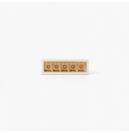FARO - Empotrable TROOP 5x2W 48° 2700K CRI90 blanco / oro