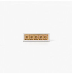 FARO - Empotrable TROOP 5x2W 48° 3000K CRI90 blanco / oro