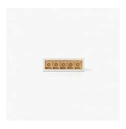 FARO - Empotrable TROOP 5x2W 15° 2700K CRI90 blanco / oro