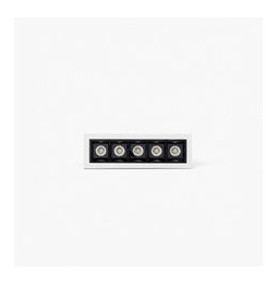 FARO - Empotrable TROOP 5x2W 36° 2700K CRI90 blanco / negro