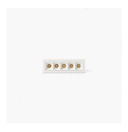 FARO - Empotrable TROOP 5x2W 48° 4000K CRI90 blanco / blanco