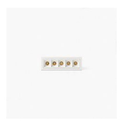 FARO - Empotrable TROOP 5x2W 15° 3000K CRI90 blanco / blanco