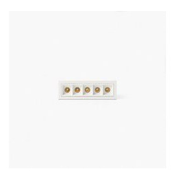 FARO - Empotrable TROOP 5x2W 15° 4000K CRI90 blanco / blanco