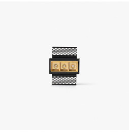 FARO - Empotrable TROOP 3x2W TRIMLESS 36° 2700K CRI90 oro