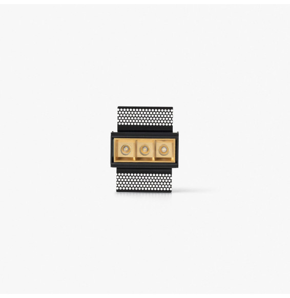 FARO - Empotrable TROOP 3x2W TRIMLESS 48° 2700K CRI90 oro