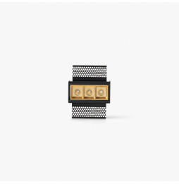 FARO - Empotrable TROOP 3x2W TRIMLESS 48° 3000K CRI90 oro
