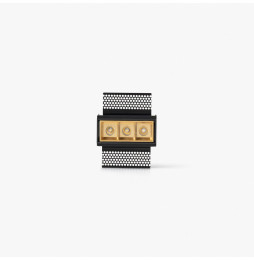FARO - Empotrable TROOP 3x2W TRIMLESS 48° 4000K CRI90 oro