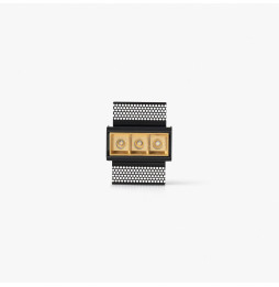 FARO - Empotrable TROOP 3x2W TRIMLESS 36° 3000K CRI90 oro