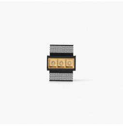 FARO - Empotrable TROOP 3x2W TRIMLESS 15° 3000K CRI90 oro