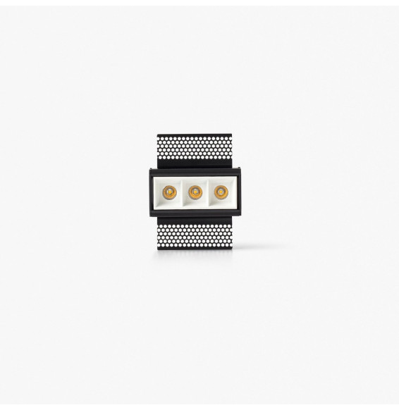 FARO - Empotrable TROOP 3x2W TRIMLESS 48° 3000K CRI90 blanco
