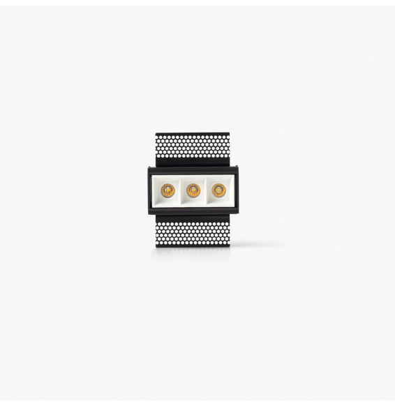 FARO - Empotrable TROOP 3x2W TRIMLESS 36° 3000K CRI90 blanco