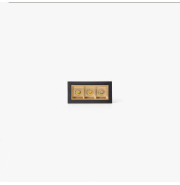 FARO - Empotrable TROOP 3x2W 48° 4000K CRI90 negro / oro