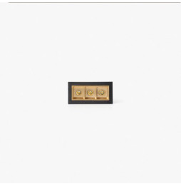 FARO - Empotrable TROOP 3x2W 48° 4000K CRI90 negro / oro