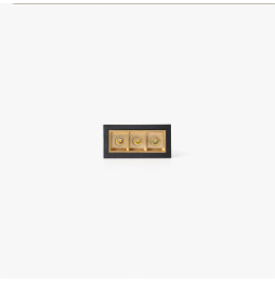 FARO - Empotrable TROOP 3x2W 48° 2700K CRI90 negro / oro