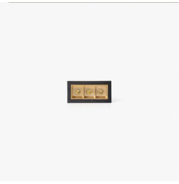 FARO - Empotrable TROOP 3x2W 48° 2700K CRI90 negro / oro
