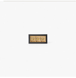 FARO - Empotrable TROOP 3x2W 36° 4000K CRI90 negro / oro