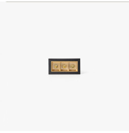 FARO - Empotrable TROOP 3x2W 36° 3000K CRI90 negro / oro