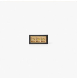 FARO - Empotrable TROOP 3x2W 36° 3000K CRI90 negro / oro