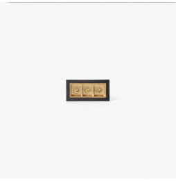 FARO - Empotrable TROOP 3x2W 36° 2700K CRI90 negro / oro