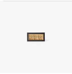 FARO - Empotrable TROOP 3x2W 15° 3000K CRI90 negro / oro