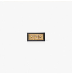 FARO - Empotrable TROOP 3x2W 15° 2700K CRI90 negro / oro