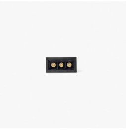 FARO - Empotrable TROOP 3x2W 48° 4000K CRI90 negro / negro