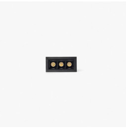 FARO - Empotrable TROOP 3x2W 48° 3000K CRI90 negro / negro