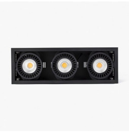 FARO - Empotrable COLIN-3 LED FOOD 72-108W MEAT 20° negro