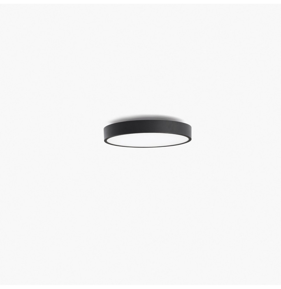 FARO - Luminaria DOMIO diámetro 400 36W prismático 3000K CRI80 DALI negro