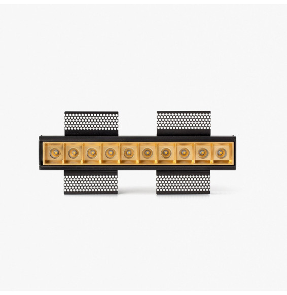 FARO - Empotrable TROOP 10x2W TRIMLESS 48° 3000K CRI90 oro