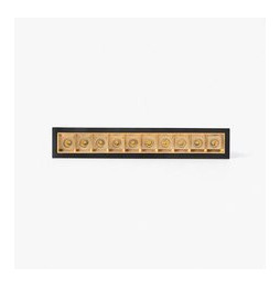 FARO - Empotrable TROOP 10x2W 36° 2700K CRI90 negro / oro