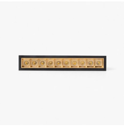 FARO - Empotrable TROOP 10x2W 15° 4000K CRI90 negro / oro